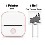 Solid T02 Portable Mini Wireless Thermal Pocket Printer Self-Adhesive Stickers Use for DIY Journal Sticker Impresora Portátil